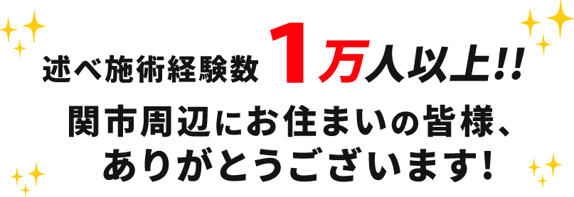 延べ施術経験数